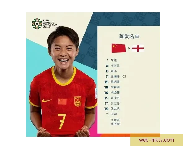 中国女足首发公布 王霜替补张琳艳首发